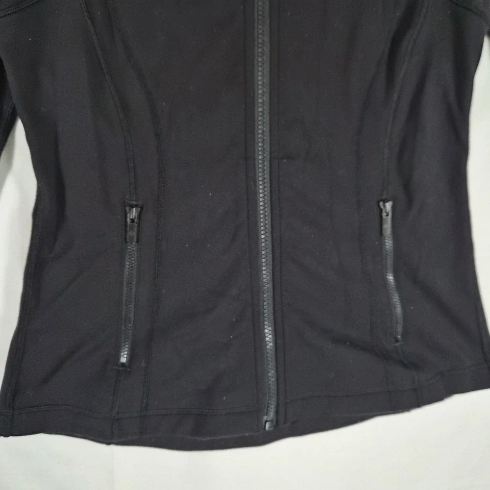 Lululemon Define Jacket Black Full Zip Women's Size 6 Luon Thumbholes